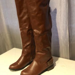 Shoes - Over the knee cognac boots Shoes - Over the knee cognac boots